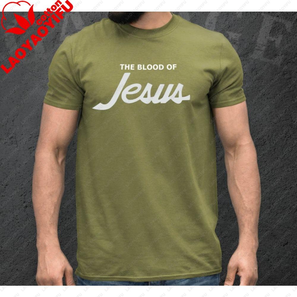 The Blood Of Jesus Tshirt Christian Unisex Clothing Jesus Christ Shirt Unisex Unisex Fashion Crewneck Cotton Tee Daily Life Tops