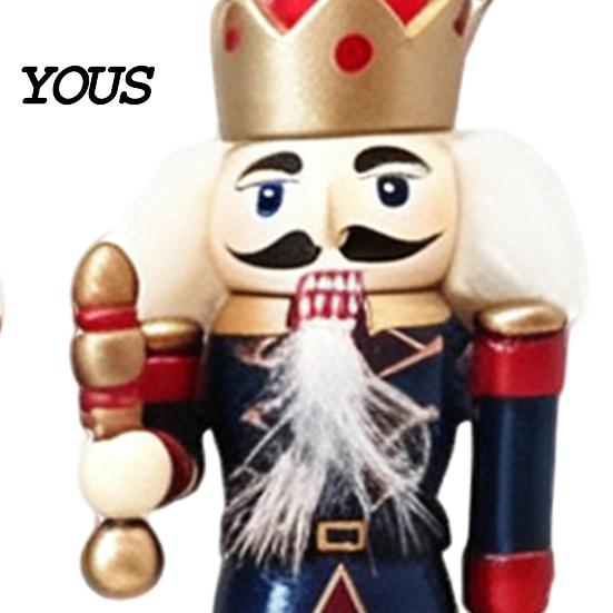 Retro Style Christmas Accents 5Pcs Wooden Nutcracker Ornaments, Handmade Soldier Figurines with Hanging Rope, Collectible Nutcrackers Classic Pendants