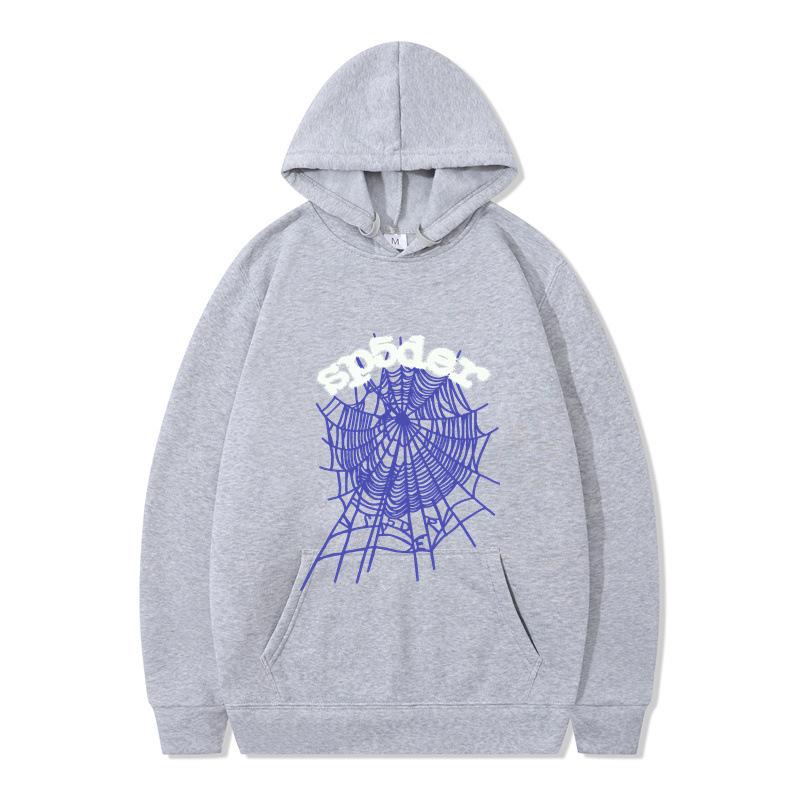 Sweat à capuche 555 Série Spider Hommes et Femmes Pull Automne Hiver Sweat-shirt Imprimé