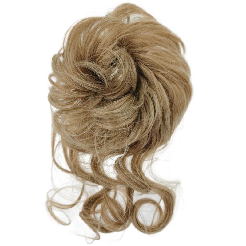 Artificial High-temperature Fiber Fake Hair Circle Fluffy Lazy Hair Bride Braiding Wig Messy Style