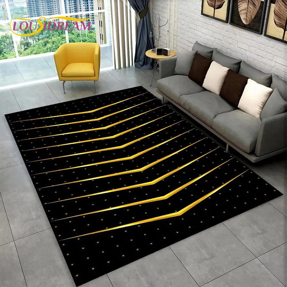 3D Abstract Modern Geometric Illusion Area Rug,Carpet Rug for Living Room Bedroom Sofa Doormat Decor,Kid Game Non-slip Floor Mat