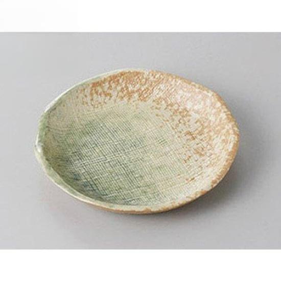 Set of 5 Wakakusa Round Small Plates Earthenware Japanese Commercial 3.0 [9.5cm] [Japanese Restaurant, Inn, Tableware, Use]