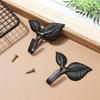 4Pcs Wall Mounted Leaf Hook Wrought Iron Rustic Wall Hook Decorative Coat Hook Vintage Coat Hooks for Bags Hats Keys Towels