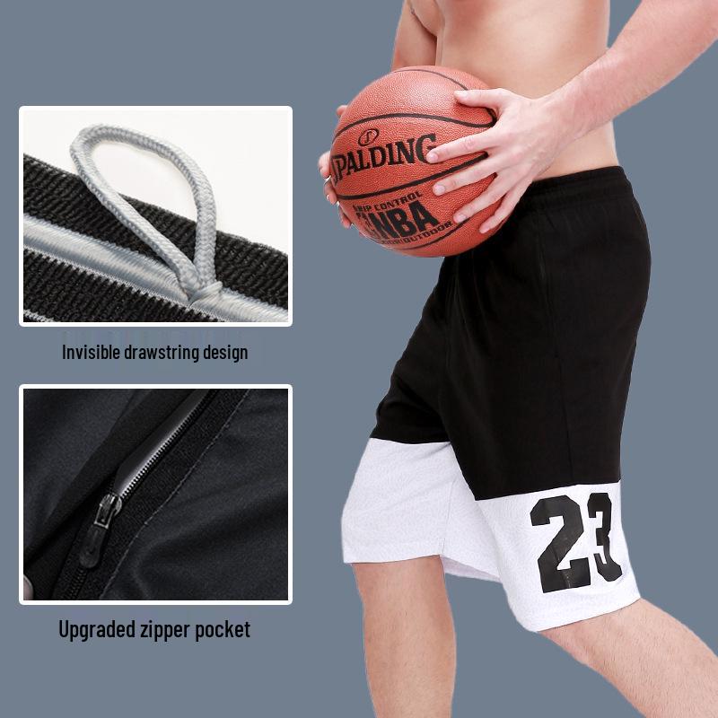 Men's Quick-Dry Basketball Shorts - Loose Fit, Running & Fitness Beachwear