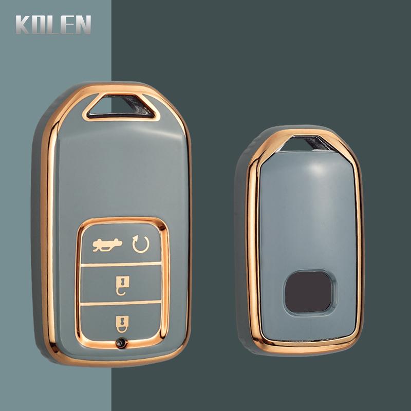 Tpu Car Key Case Cover Shell Fob For Honda Crv Cr-V Fit Civic Accord Hr-V Hrv City Odyssey Xr-V Remote Key Protector Holder Bag