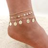 Gold Color Anklets for Woman, Stainless Steel Chain Bracelet On The Leg, Summer Holidays Beach Foot Gift Jewelri Young Girls