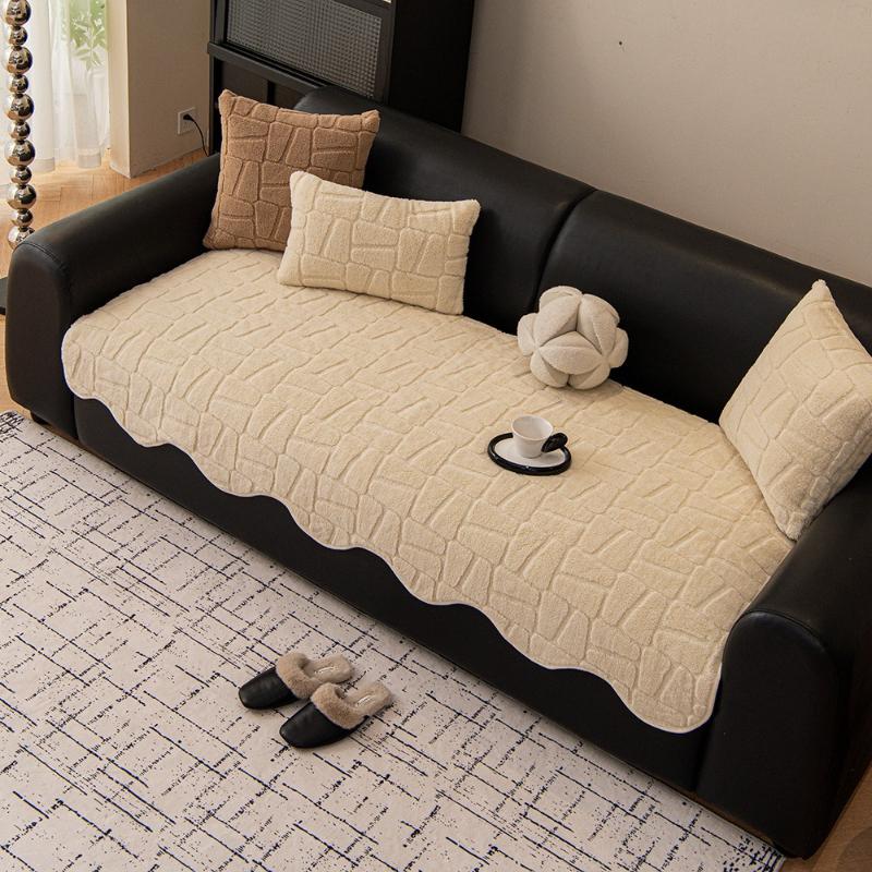 Minimally Shaped Sofa Cover Fabric Home Anti Slip Fixed Sofa Cushion Cover Skin Friendly And Breathable Autumn And Winter Styles
