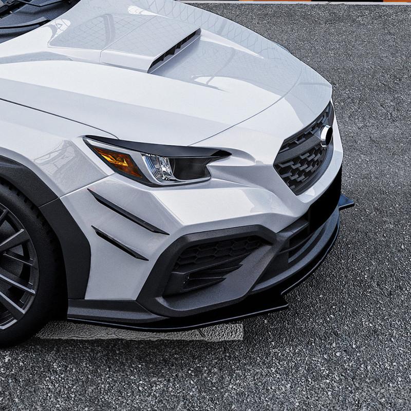 For Subaru WRX STI VB 2022+ Bodykit Car Front Bumper Splitter Spoiler Diffuser Protector Guard Exterior Tuning Accessories Part
