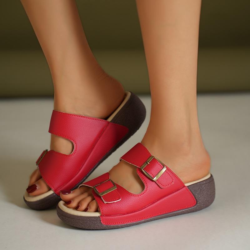 New Female Shoes Ladies' Slippers Platform Summer Soft Slides Retro Concise Slippers Women Summer Shoes Slides Platfor