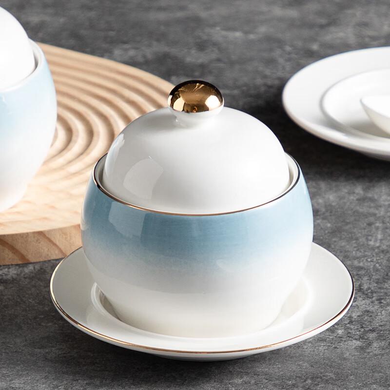 Zhaoran Gold Rim Ceramic Stew Pot