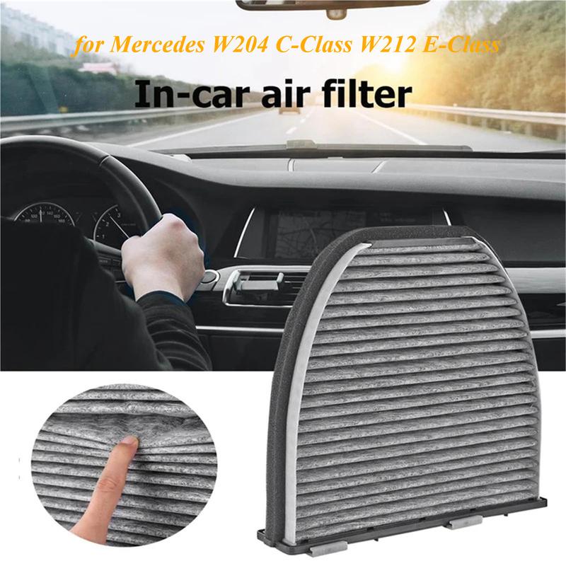 Car Cabin Air Filter Cooling System Air Filter for Mercedes W204 C-Class W212 E-Class Carbon Cabin Pollen Filter 2128300318 New