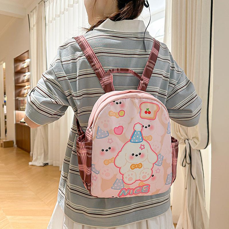 Cute Printed Backpack Women's 2025 Summer New Large-capacity Girl Travel Bag Junior High School Student Backpack