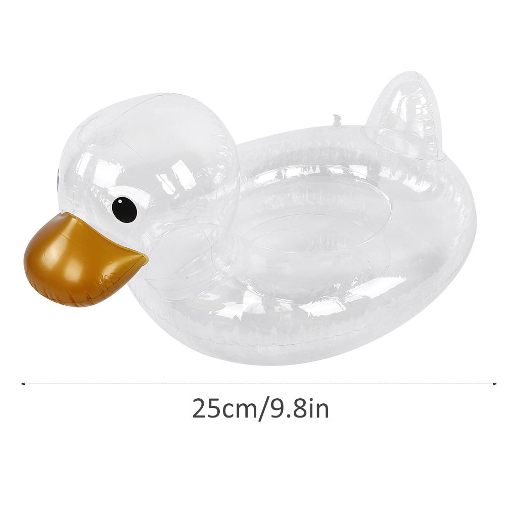 Baby Kleinkind Transparenter Enten Schwimmring Kleinkind Wasser Schwimm Sitz Kreis Pool Sicherheits Hilfe Trainer