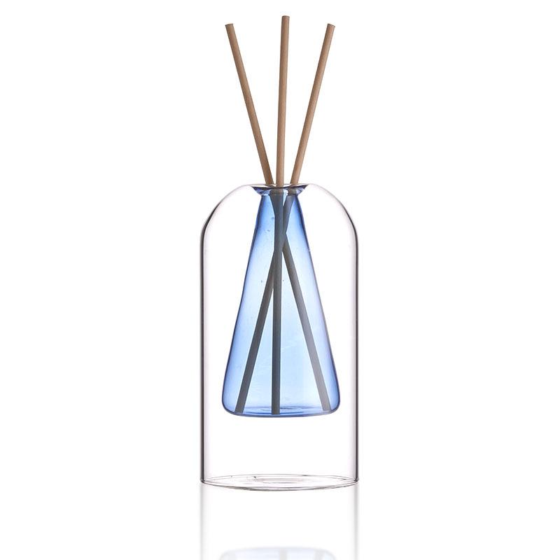 Simple Luxury Aroma Glass Vase - Muji-Inspired Essential Oil Holder