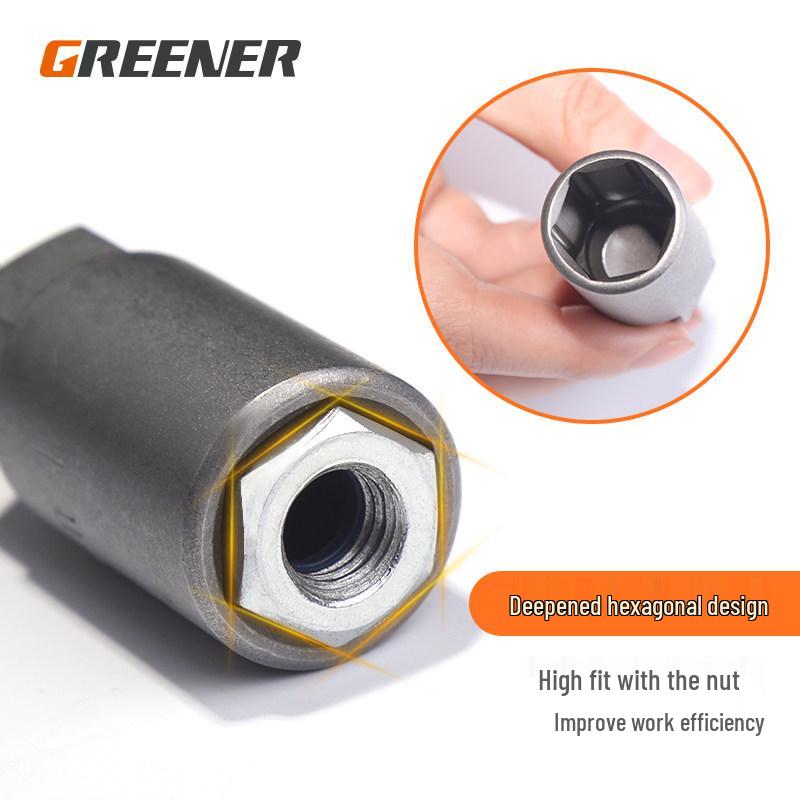 80mm Hex Socket Wrench Set with Air Impact, Extension Bit Holder, and Gauge for Electric Drills