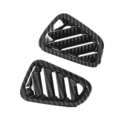 For Tucson 2019 2020 Accessorie Car Interior Carbon Fiber Front Air Conditioner Vent Outlet Cover Case Trim Sticker