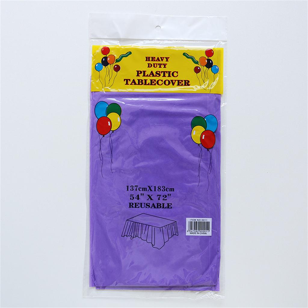 Leakproof Plastic Table Covers 10Pcs/pack 54x72Inch Decorative Tablecloths Disposable Table Cloth for Daily Parties