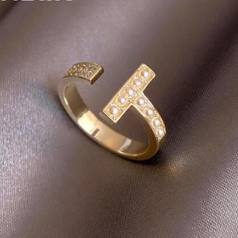 Korean Flower Design High-End Gold-Plated Ring