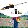 Sprayer Wand Replace 1/4" & 3/8" Brass Barb Universal Sprayer Wand 2 Hose Clamp Replacement Spray Bar with Shut-off Valve