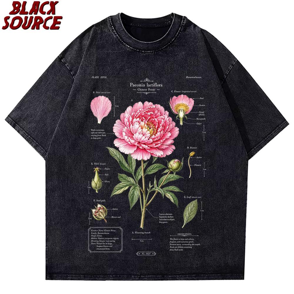 

T Summer American Short sleeved Rose Letter Printed Pattern Mens Breathable Round Neck Tshirt Outdoor Urban Trendy Top S