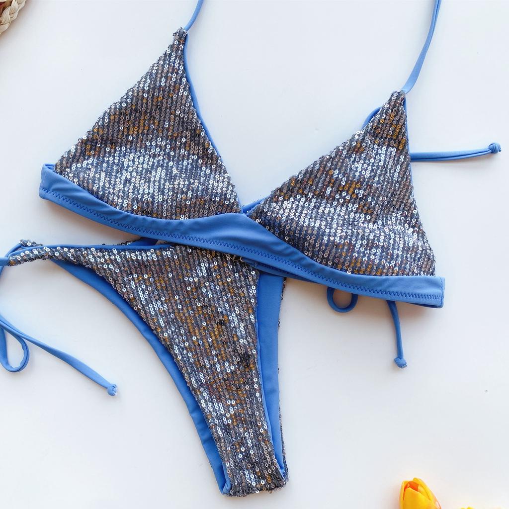 Bikini Swimsuit for Women Push Up Bikini Set Sequined Patchwork Swimwear Beach Brazilian Swimsuit Bikini Swimsuit for Women Push Up Bikini Set Sequined Patchwork Swimwear Beach Brazilian Swimsuit