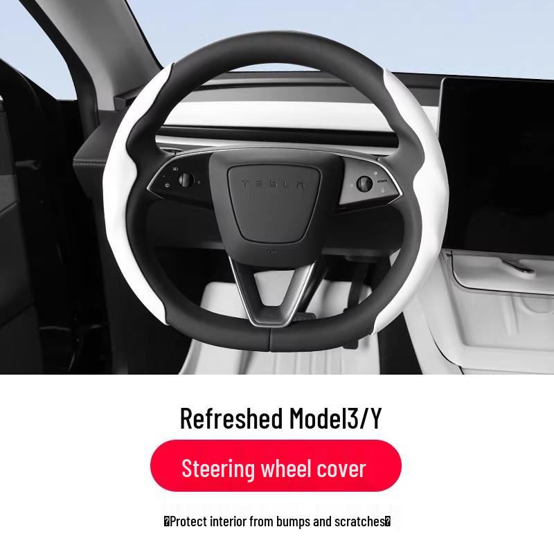 Tesla Model Y/YL/3 Center Console Dashboard Sticker - White Interior Decoration