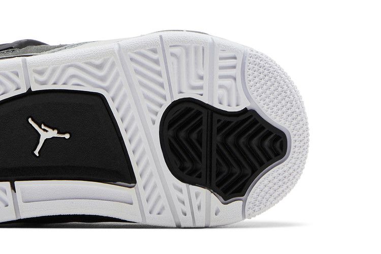 Adidași pentru copii Nike Jordan 4 Retro Fear (2024) (TD) Negru/Alb/Antracit/Negru/Pure Platină