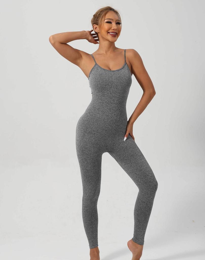 High-Elastic S-Shaped Sports Bodysuit: Skin-Friendly, Tummy Control, Sweat-Inducing, Long Version