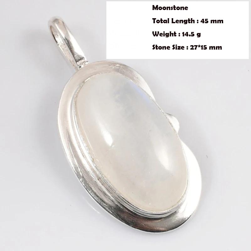 Genuine Moonstone Pendant Women Jewelry gift P57383