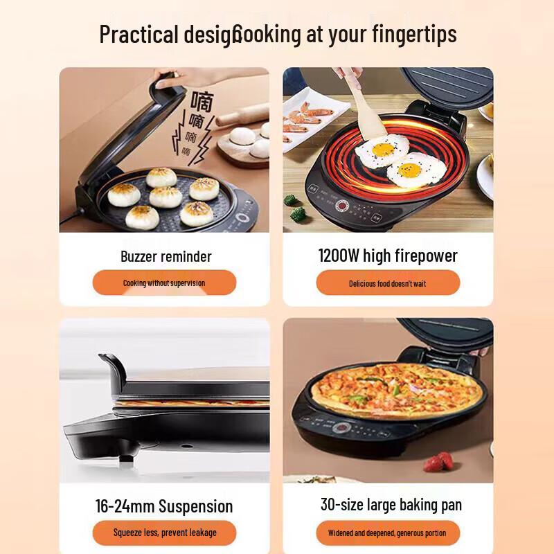 Midea 30cm Electric Pancake Griddle CN plug (adapter included)