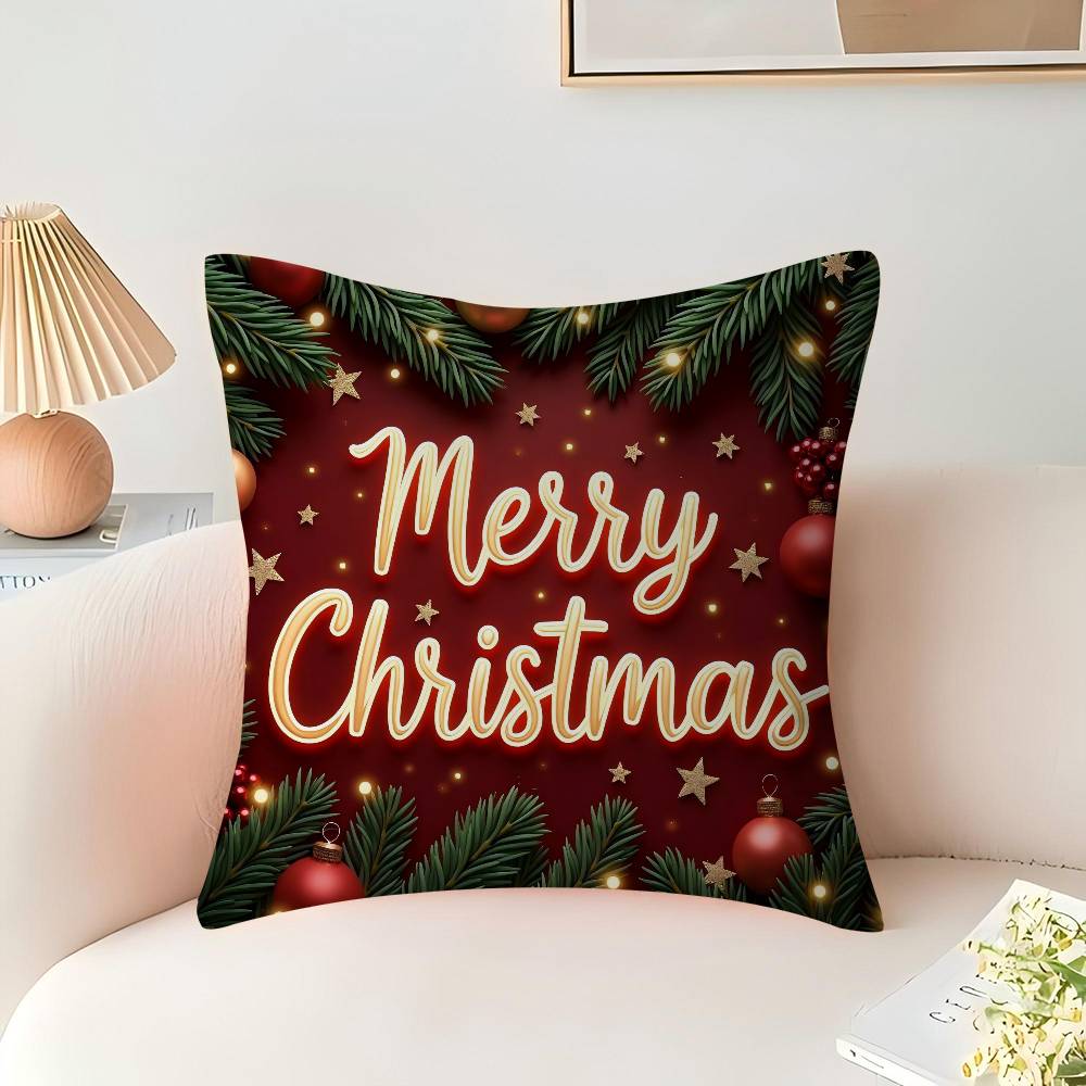 Merry Chrismas Cushion Cover Decorative Pillow Sofa Home Decor Case Pillow Cases