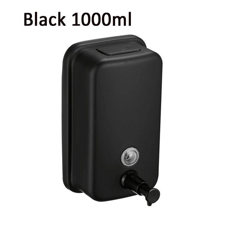 Black 304 Stainless Steel Bathroom Liquid Soap Antique Shampoo Dispenser Gold Polished Wall Mounted Bathroom Accessories