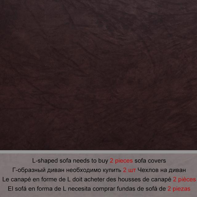 Dicker Plüsch-Sofabezug in L-Form für Wohnzimmer, Eckcouch, Schnitt-Stretch-Sofabezug, elastisch, Canap Chaiselongue