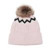 Temu Autumn and Winter New Wool Hat 8-figure Braid Wave Knitted Hat Velvet Ski Hat Women's Winter