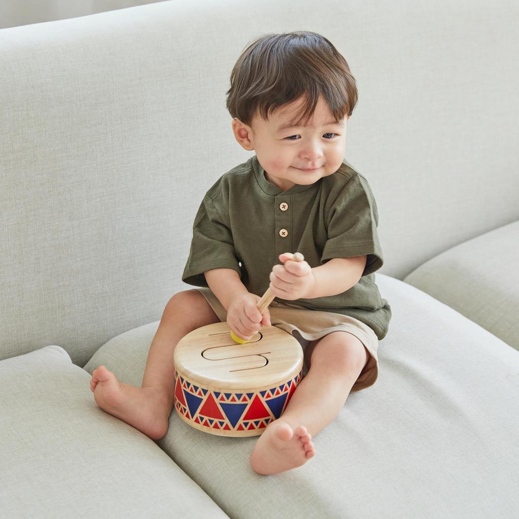 Plantoys 6404 Solid Drum, Body Size: 16 X 16 X 8.5cm