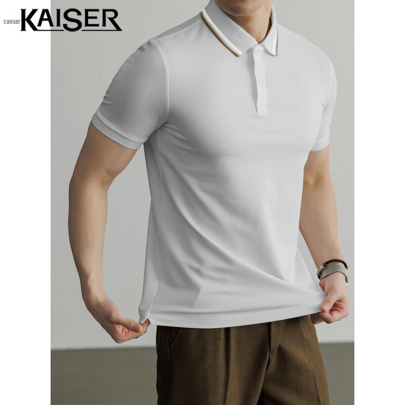 KAISER Men s Long-Staple Cotton Polo T-Shirt M