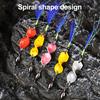 5Pcs Fishing Metal Spinners Lures with Sharp Hooks 360-Degree Rotating Wobbler Jigging Spoon Lures Fishing Accessories