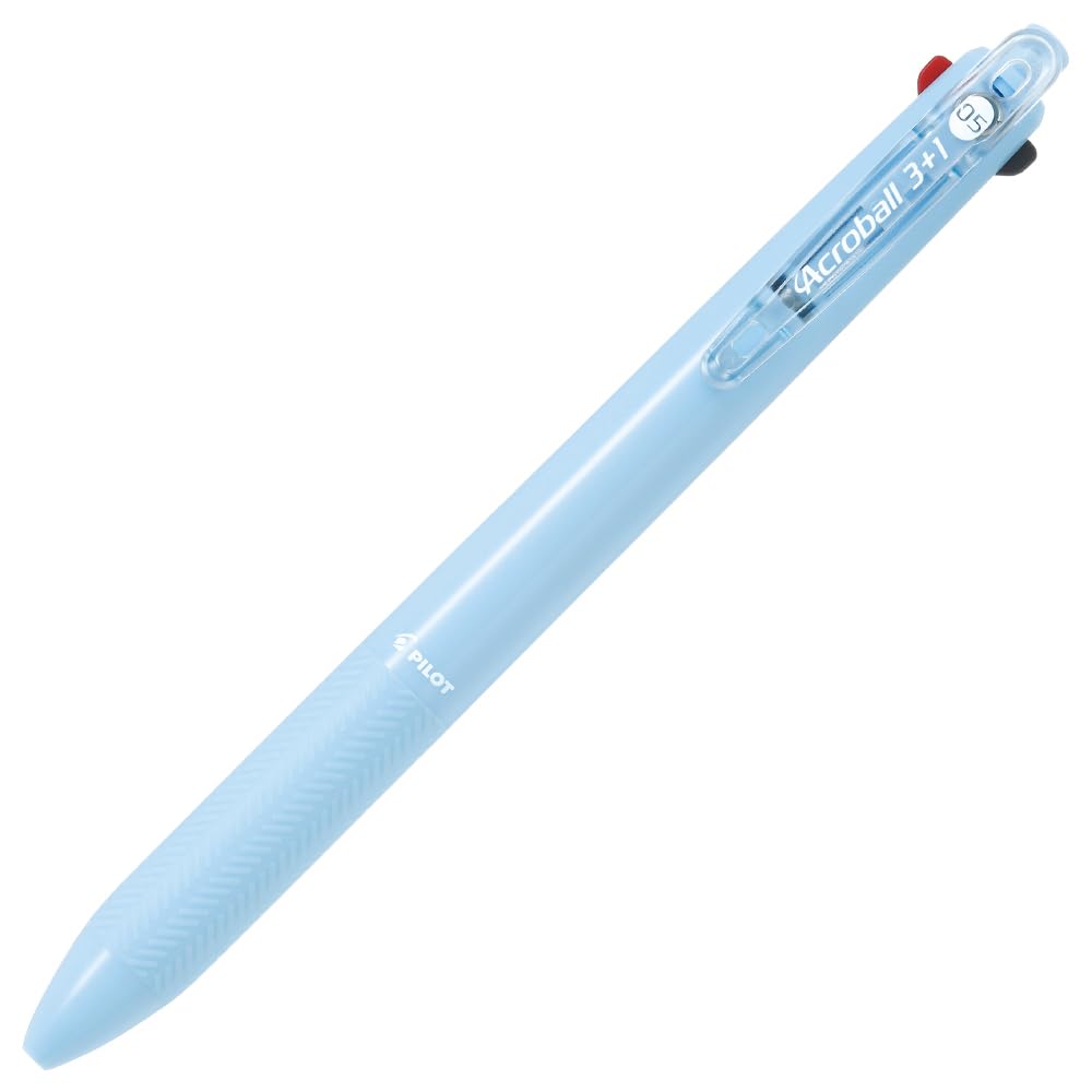 

Pilot Acroball Ballpoint Extra Fine with Mechanical 3+1 Oil-Based Pen, 0.5mm, Pencil, BKHAB-50EF-LB [Light Blue]
