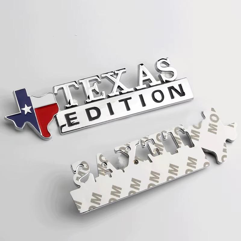 3D Metal Stickers Lone Star Texas Edition Emblem Sticker Car Body Accessories For Jeep Wrangler Rubicon Renegade Compass Grand