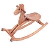 Kids Wooden Horse with Saddle and Handle Rocking Horse Chair Ride On Toy for Daily Entertainment