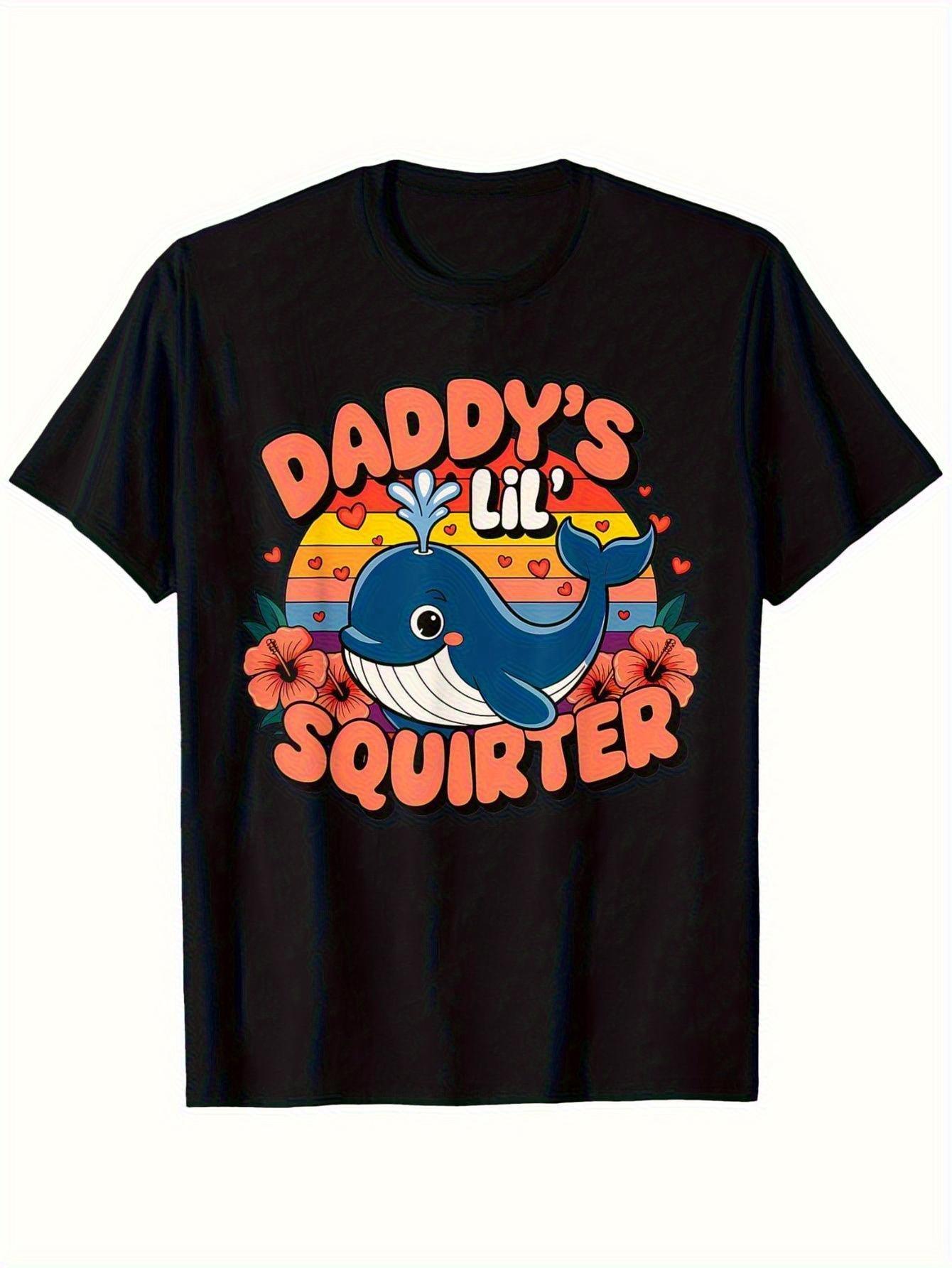 Inappropriate Funny Daddy S Little Jet Blue Whale Meme T-shirt S