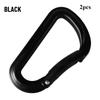 Multicolor Aluminium Equipment Climbing Button Camping Hiking Hook Alloy Carabiner Buckle Keychain