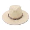 Hot Sale European and American Lafite Cowboy Straw Hat Vacation Shade Sunscreen Hat Retro High-end Seaside Beach Hat