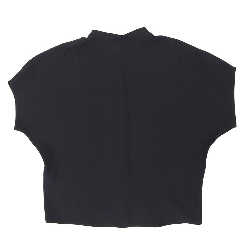 Theory Luxe Excellent Condition Marvine Amia Blouse, Polyester Top, Women's, Black, Size 42, 25 Stainless Steel, 03-5108201 Tops 42 blackUsed