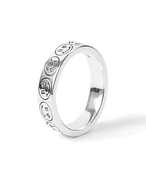 Bonbeau Smile Line-Up Ring Smile Silver Ring (C Type)