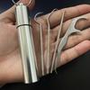 6Pcs/set304 Stainless Steel Portable Toothpick  Interdental Crochet Set Tooth Picking Stuffing Artifact Portable Floss Needle Cleaning