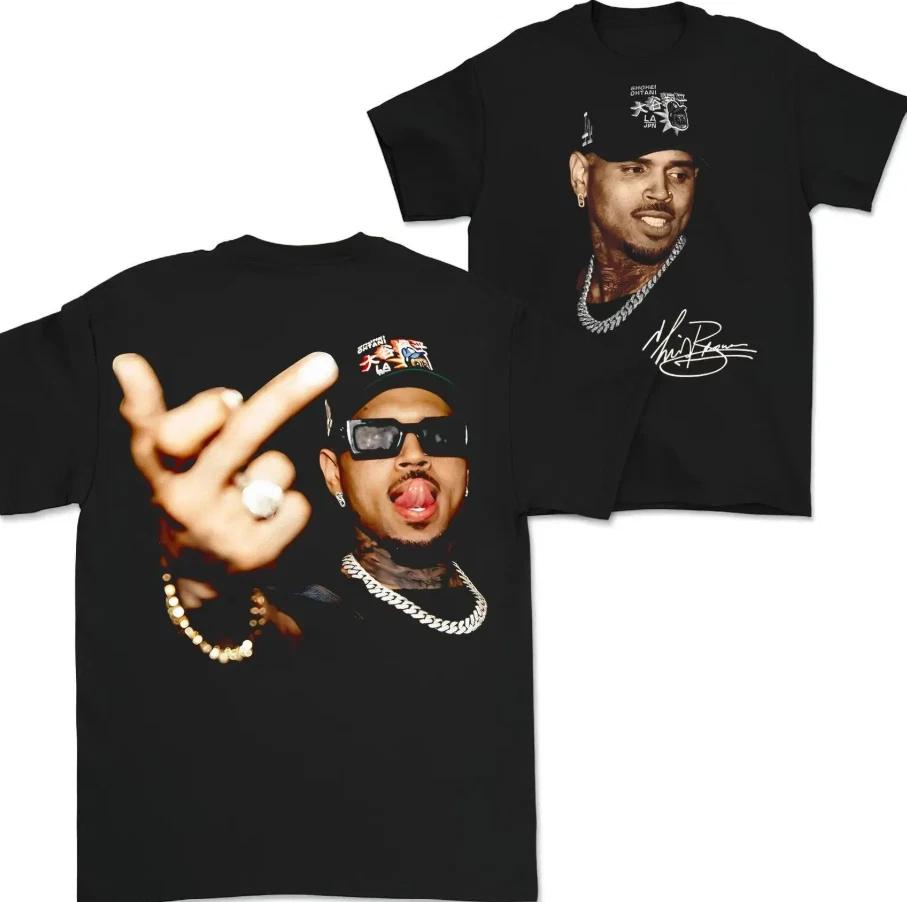 Chris Brown Vintage Middle Finger Vintage Unisex Shirt S