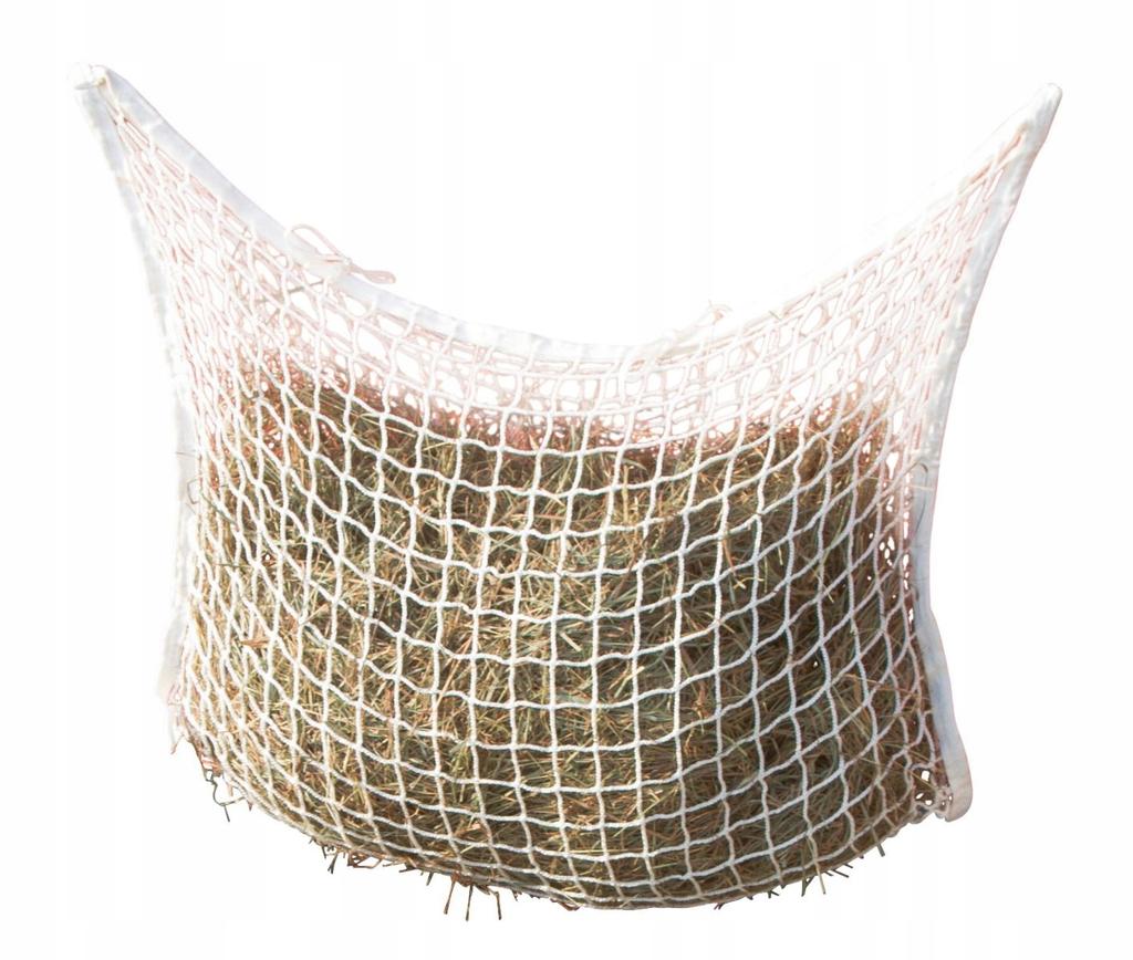 Hay Net 120 x 90 York White Mesh 3.5 x 3.5 For Horses Alpacas