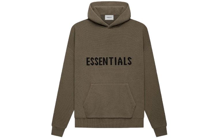 Heren Hoodie Fear Of God Essentials Gebreide Pullover Hoodie XL gray