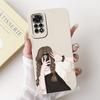 6.67'' Global For Redmi Note 11 Pro Case Silicone Fashion Luxury Cute Cat Painted Shockproof Phone Case For Redmi Note 11 Pro 5G